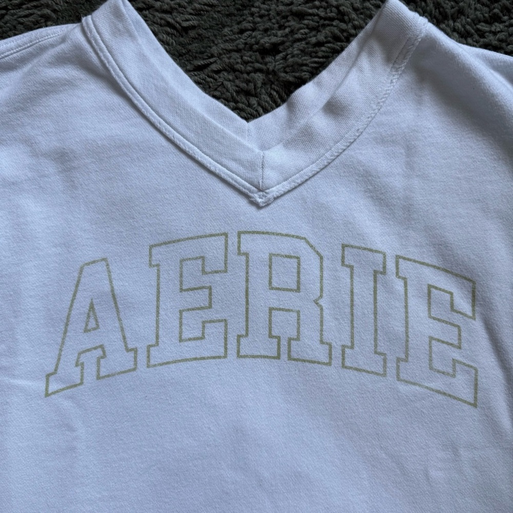 Aerie Wonder Oversized V-Neck Sweatshirt - Picture 3 of 7